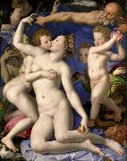 Agnolo Bronzino Venus Cupid Folly and Time painting